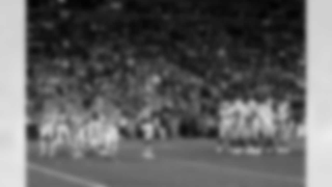 C Andre James (78), OL Austin Deculus (74), QB Trey Lance (5) and G Branson Taylor (71)