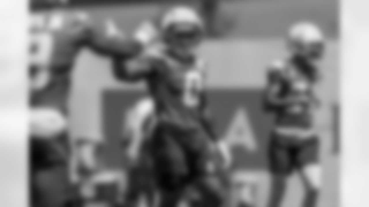The Los Angeles Chargers practice at Training Camp on Tuesday, August 19, 2025 at The Bolt in El Segundo, CA.