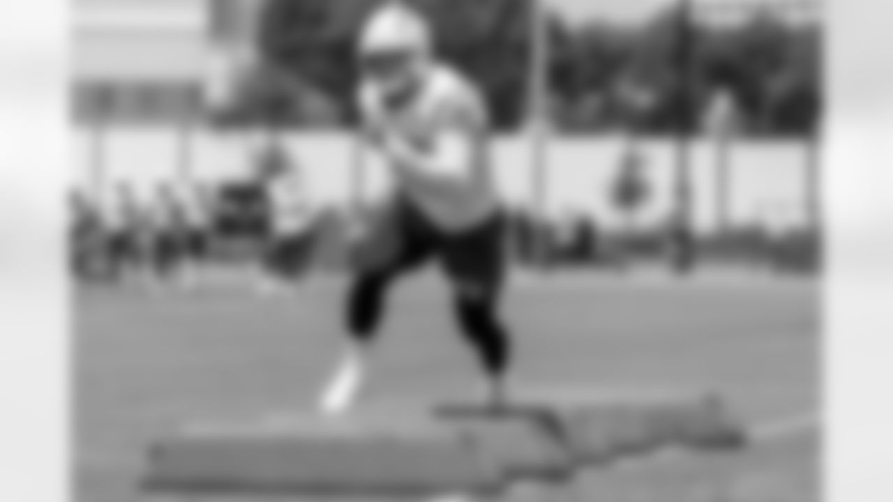 The Los Angeles Chargers practice at Training Camp on Wednesday, August 13, 2025 at The Bolt in El Segundo, CA.