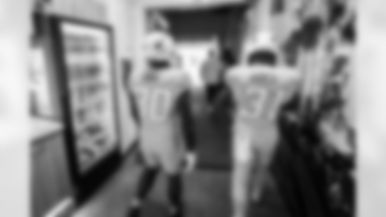 RB Kimani Vidal (30) and RB Nyheim Hines (31)