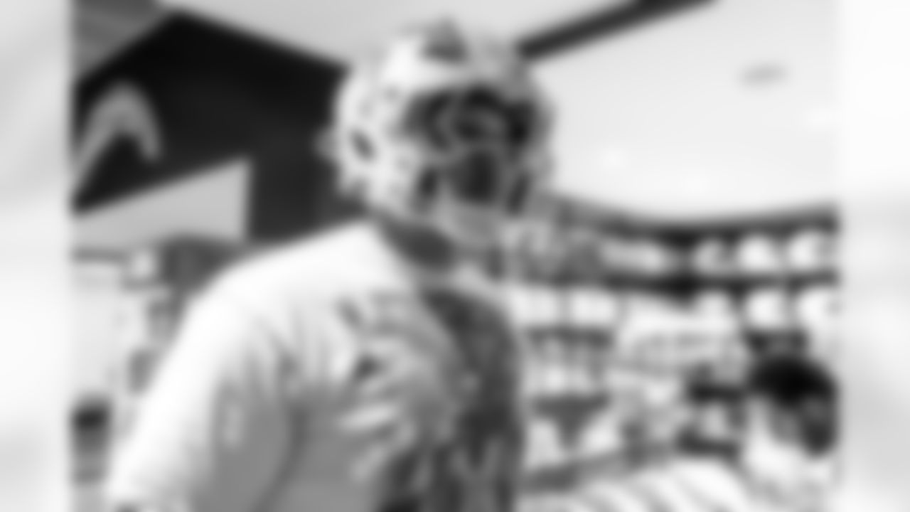 The Los Angeles Chargers rookie class is fitted for equipment on Thursday, May 8, 2025 at The Bolt in El Segundo, CA.