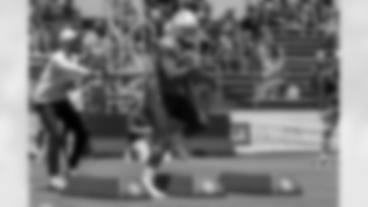 The Los Angeles Chargers practice at Training Camp on Friday, August 8, 2025 at The Bolt in El Segundo, CA.