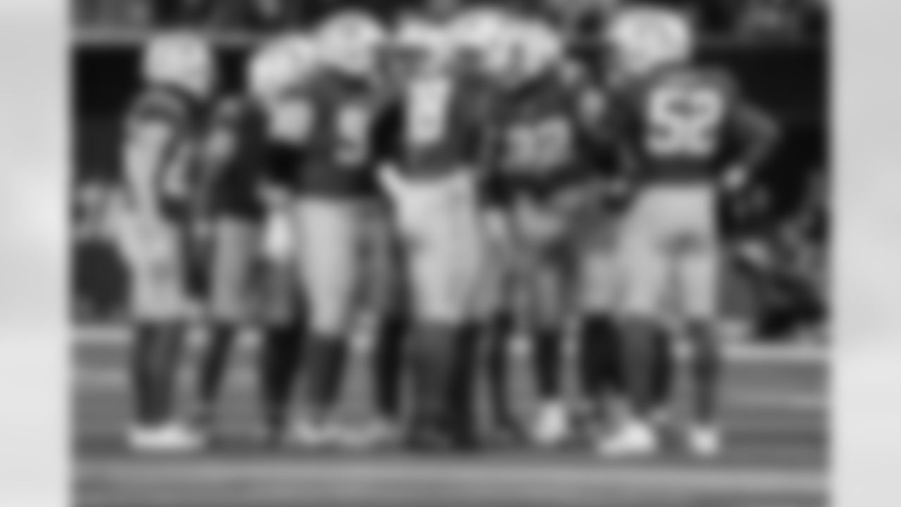 CB Donte Jackson (26), DB Elijah Molden (2), DT Jamaree Caldwell (99), LB Daiyan Henley (0), OLB Odafe Oweh (98) and OLB Khalil Mack (52)