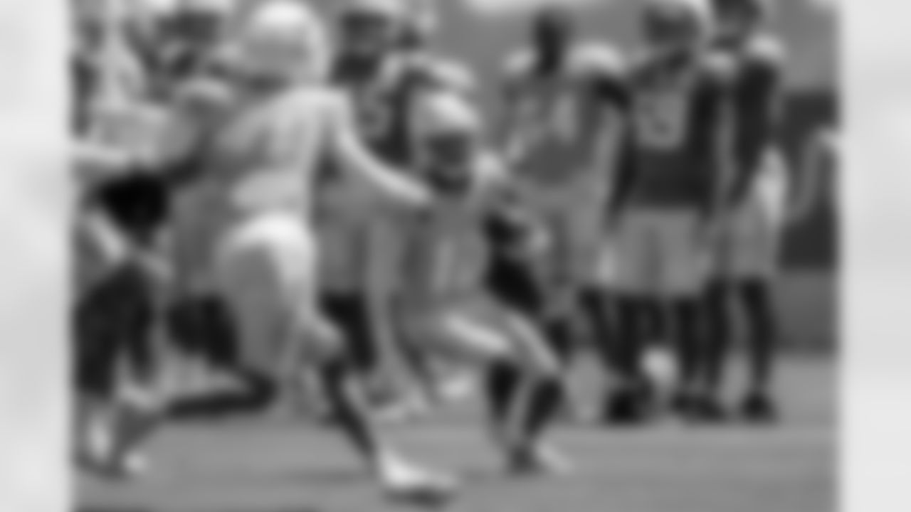 The Los Angeles Chargers practice at Training Camp on Monday, August 18, 2025 at The Bolt in El Segundo, CA.
