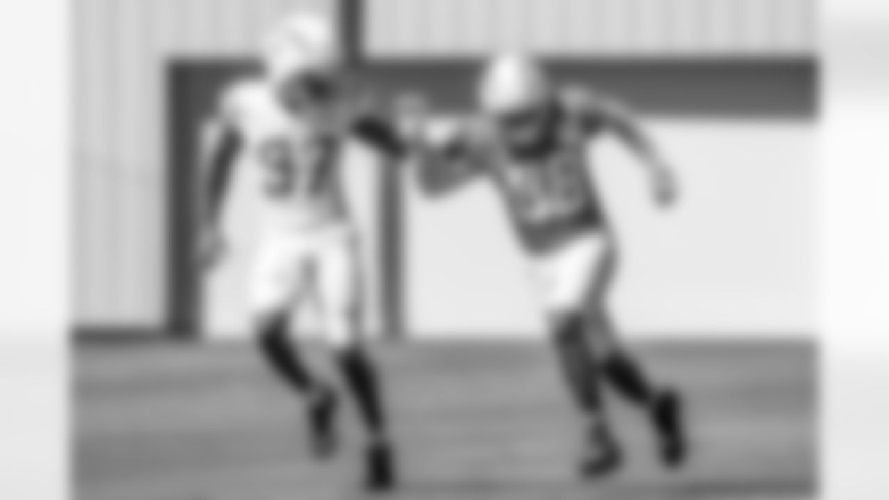 The Los Angeles Chargers practice on Wednesday, October 8, 2025 at The Bolt in El Segundo, CA.