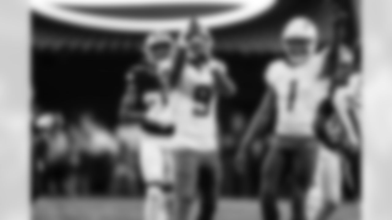 WR Tre Harris (9) and WR Quentin Johnston (1)