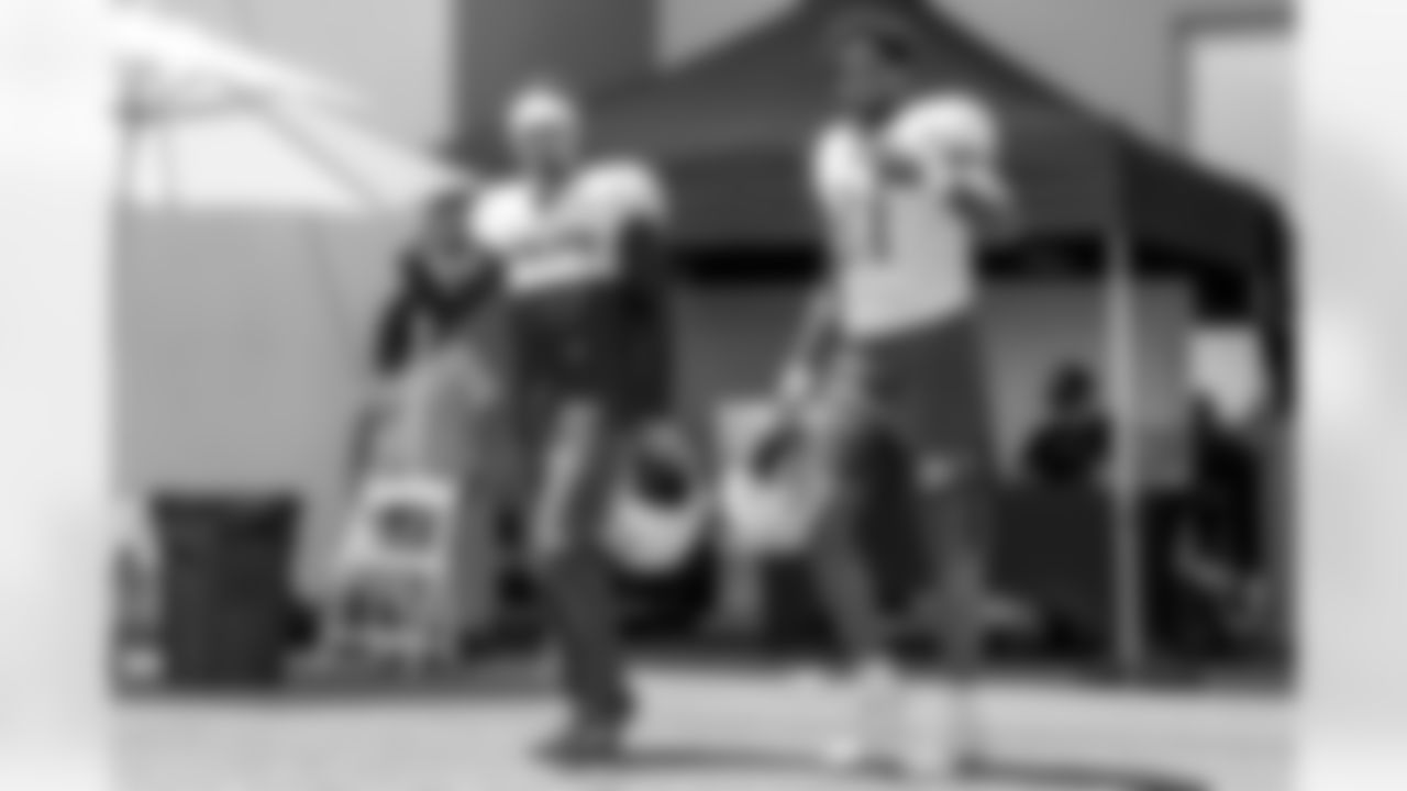 The Los Angeles Chargers practice at Training Camp on Sunday, August 3, 2025 at The Bolt in El Segundo, CA.