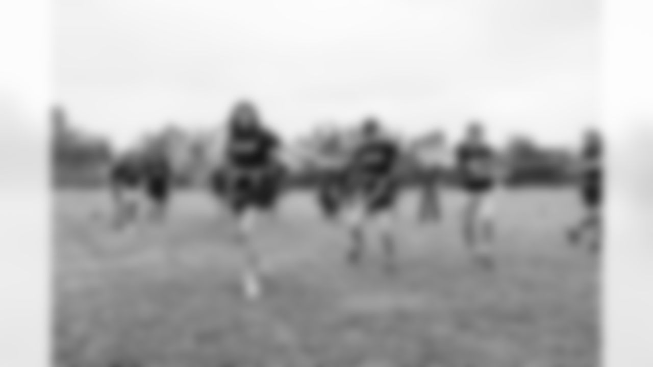 The Los Angeles Chargers host a girls flag football camp on Wednesday, March 26, 2025 at Blair High School in Pasadena, CA.