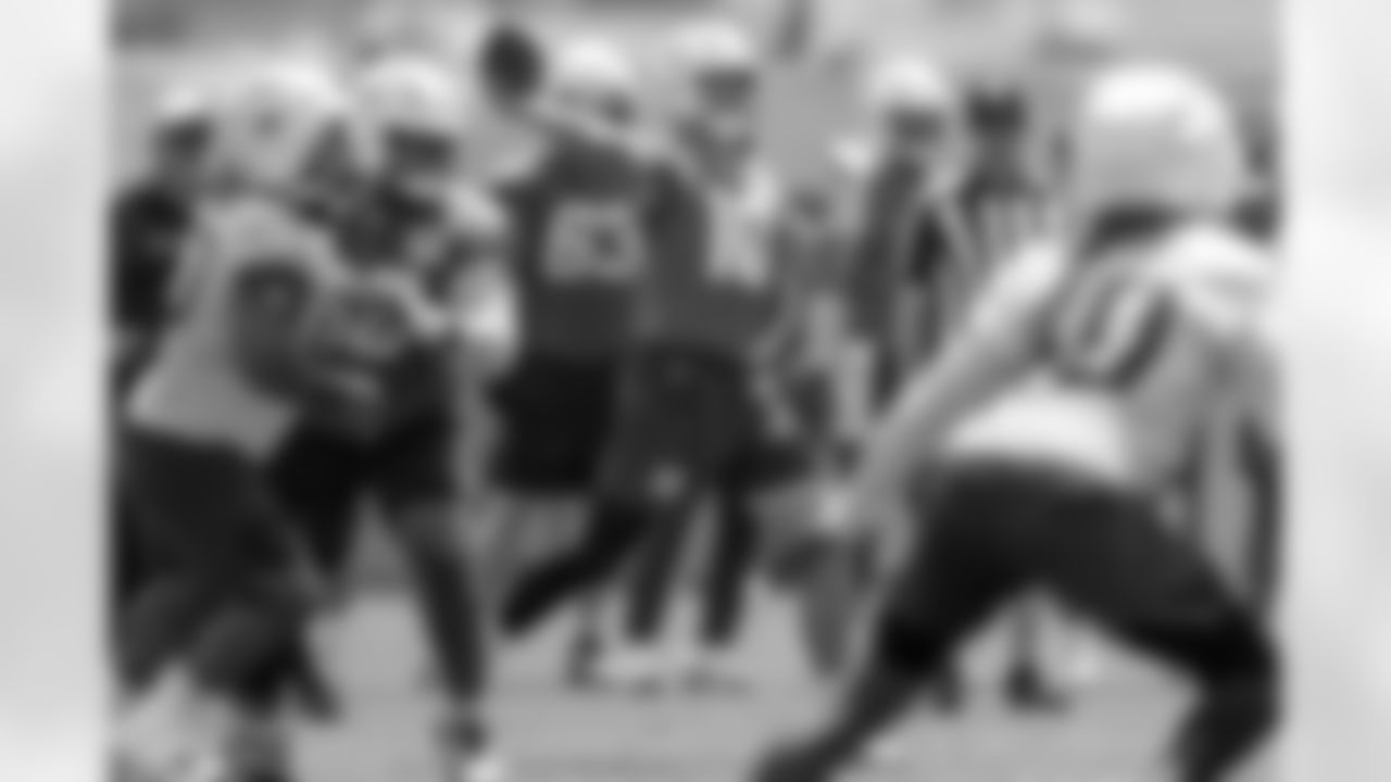The Los Angeles Chargers practice at Training Camp on Wednesday, August 13, 2025 at The Bolt in El Segundo, CA.