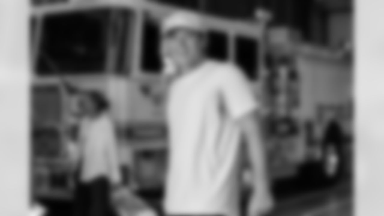 Chargers Kicker Cameron Dicker visits Station 51 in North Hollywood, CA