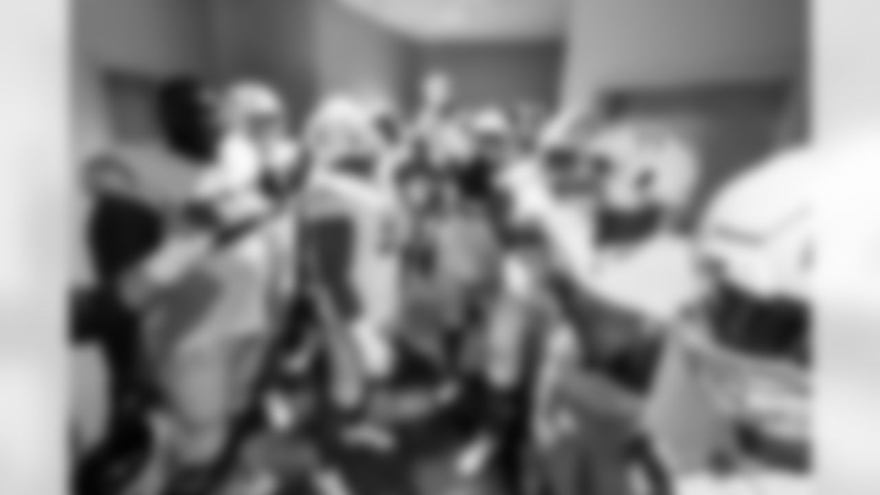 G Mekhi Becton (73), DL Da'Shawn Hand (91), OLB Khalil Mack (52) and G Zion Johnson (77)