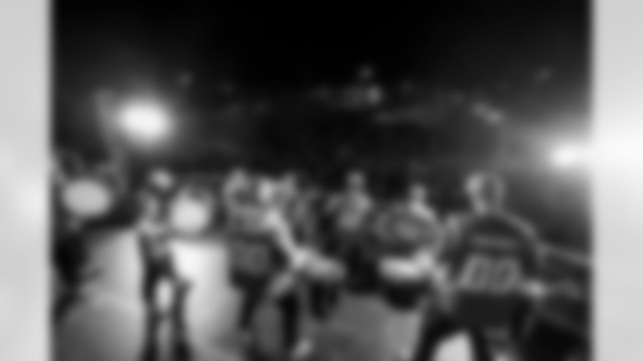 Fans gather at The Bolt for the Fan Rally + Drone Show on Friday January 9th, 2025