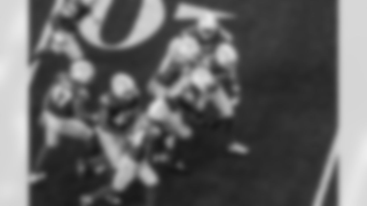 OLB Tuli Tuipulotu (45), CB Benjamin St-Juste (24), LB Del'Shawn Phillips (53), DB Deane Leonard (33), RB Trayveon Williams (38) and LB Marlowe Wax (58)