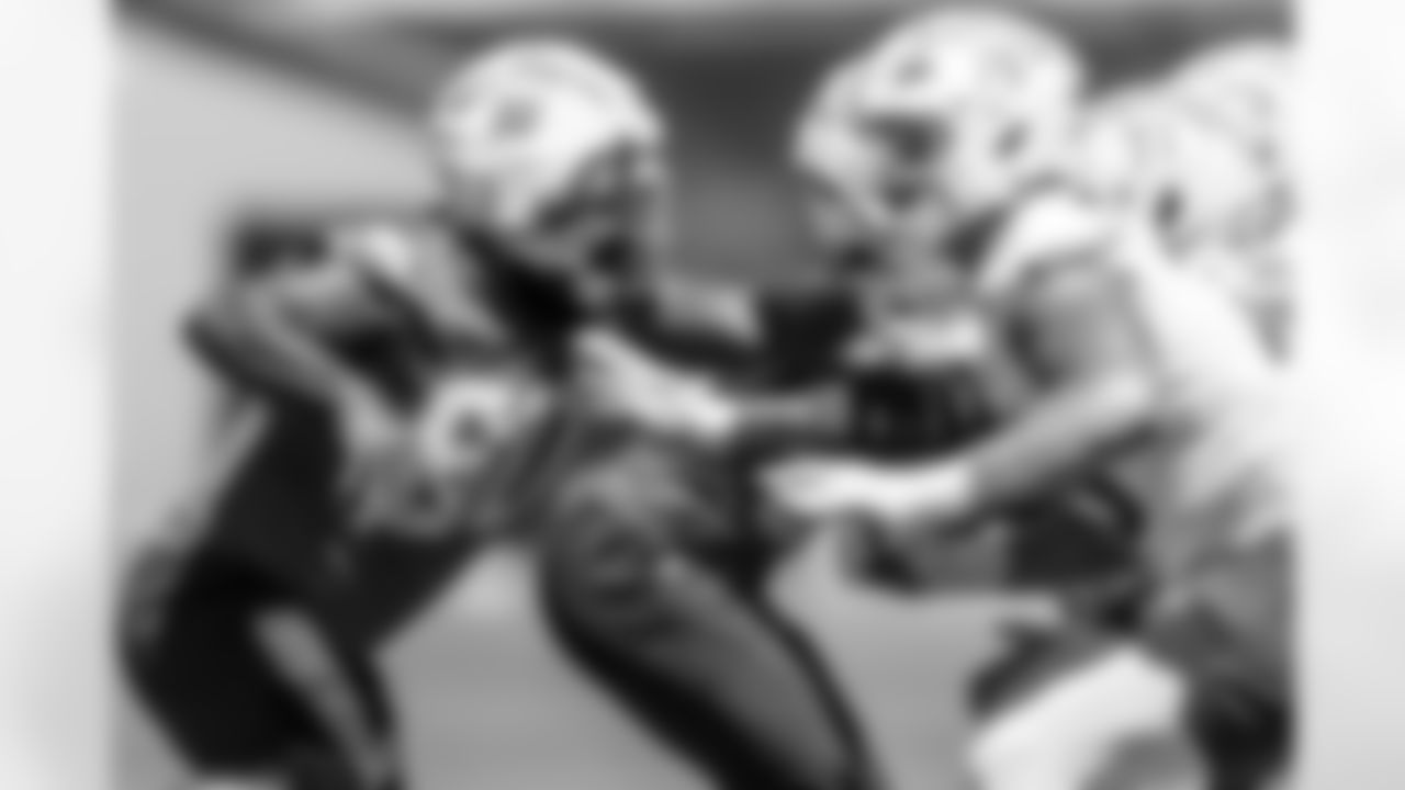 The Los Angeles Chargers practice at Training Camp on Wednesday, August 20, 2025 at The Bolt in El Segundo, CA.