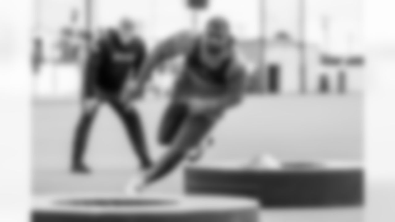 Los Angeles Chargers players participate in Phase 1 of the offseason program on Monday, April 28, 2025 at The Bolt in El Segundo, CA.