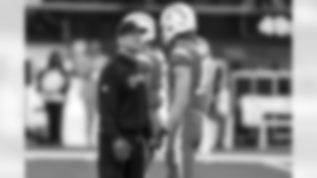 Jim Harbaugh and QB Justin Herbert (10)