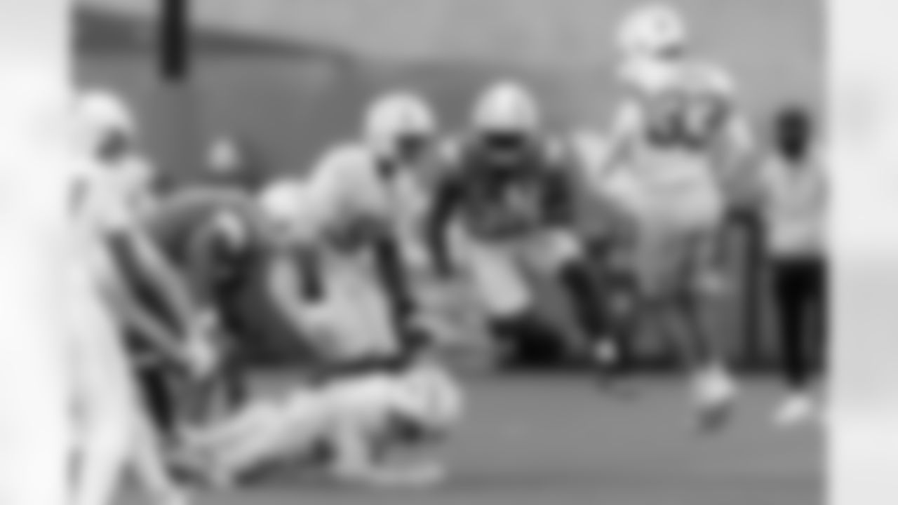 The Los Angeles Chargers practice at Training Camp on Monday, July 21, 2025 at The Bolt in El Segundo, CA.