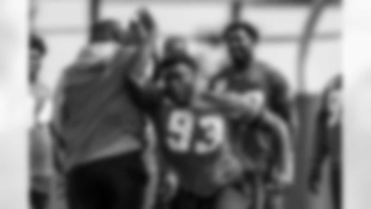Los Angeles Chargers players participate in Phase 2 of the offseason program on Monday, May 12, 2025 at The Bolt in El Segundo, CA.