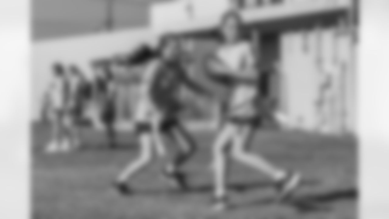 The Los Angeles Chargers host a girls flag football camp on Tuesday, December 02, 2025 at St. Joseph High School in Lakewood, CA.