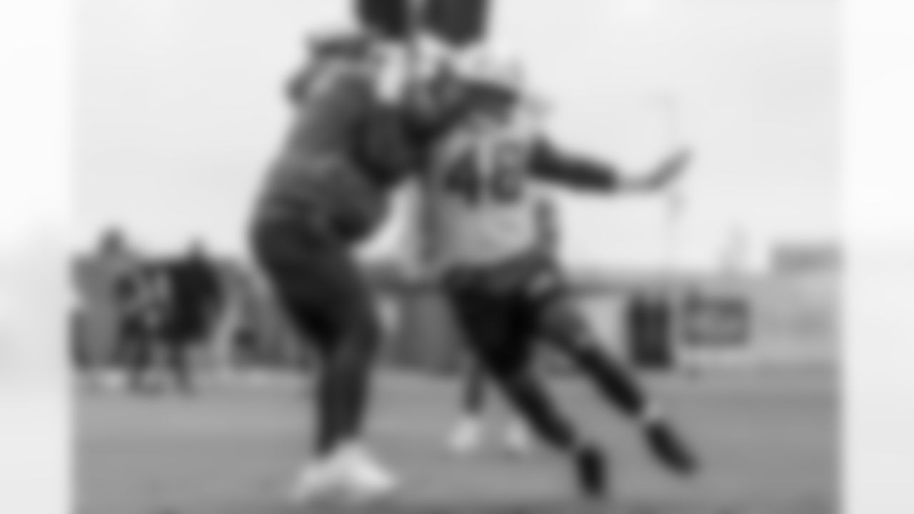 The Los Angeles Chargers practice on Thursday, September 18, 2025 at The Bolt in El Segundo, CA.