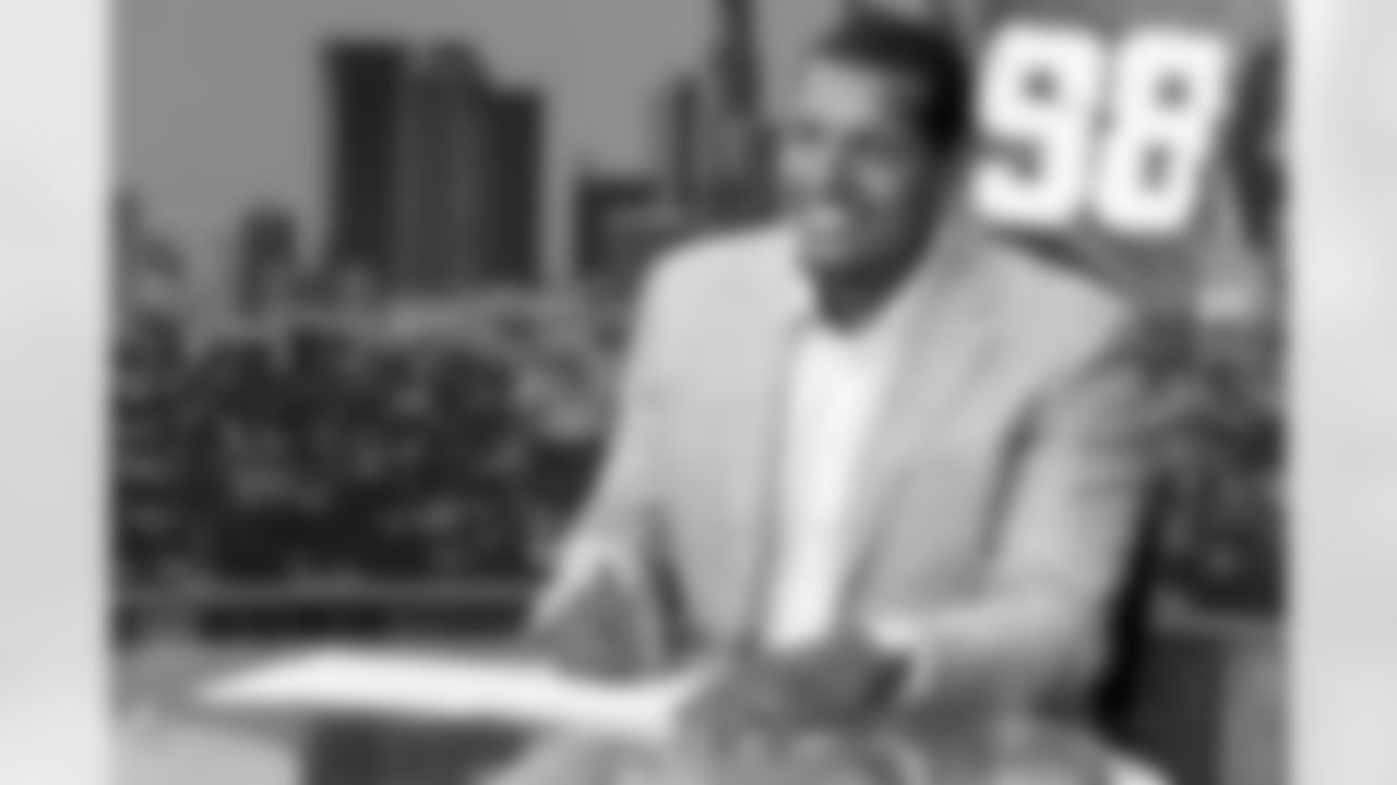 Former Los Angeles Charger Isaac Rochell retires a 'Charger for Life" on Friday, July 25, 2025 at The Bolt in El Segundo, CA.