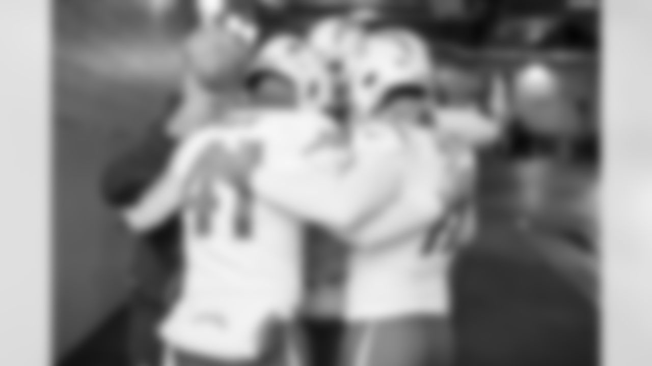 LS Rick Lovato (41) and K Cameron Dicker (11)