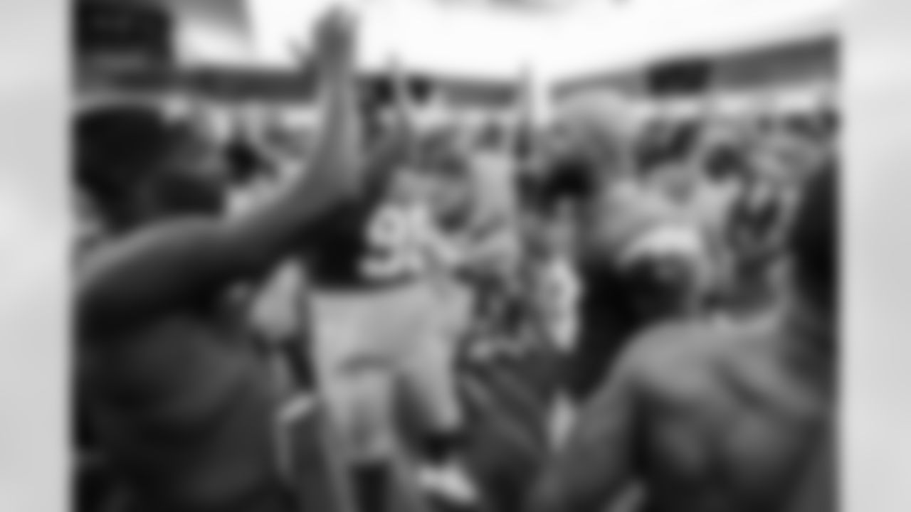 CB Cam Hart (20), DL Naquan Jones (96) and WR Keenan Allen (13)