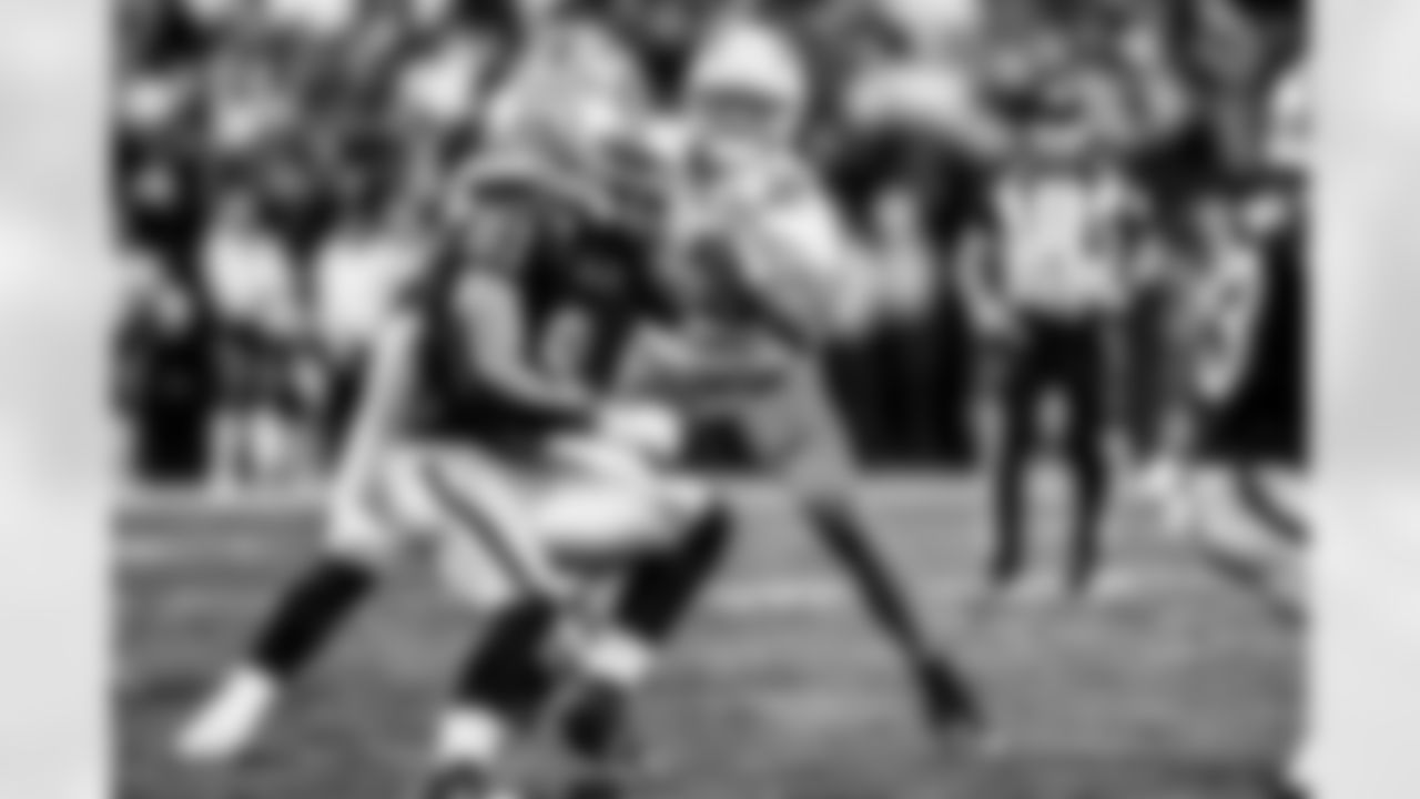 Take a look back at the Chargers Week 2 matchup with the Raiders in monochrome!