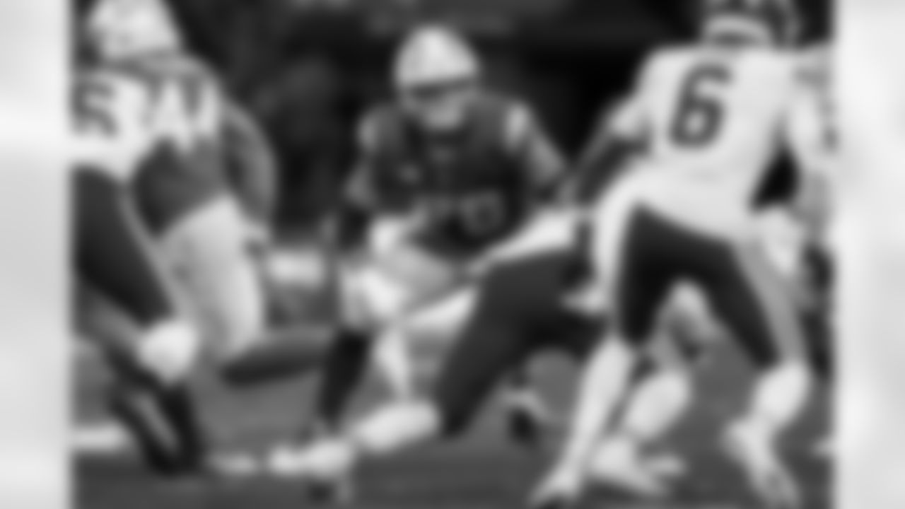 Chargers OT Joe Alt (#76) in action during their Pro Bowl season.