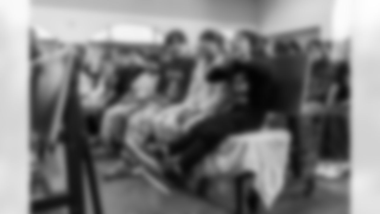 The Los Angeles Chargers host their annual Bikes for Kids event on Monday, December 15, 2025 at Washington Washington Elementary School in Pasadena, CA.