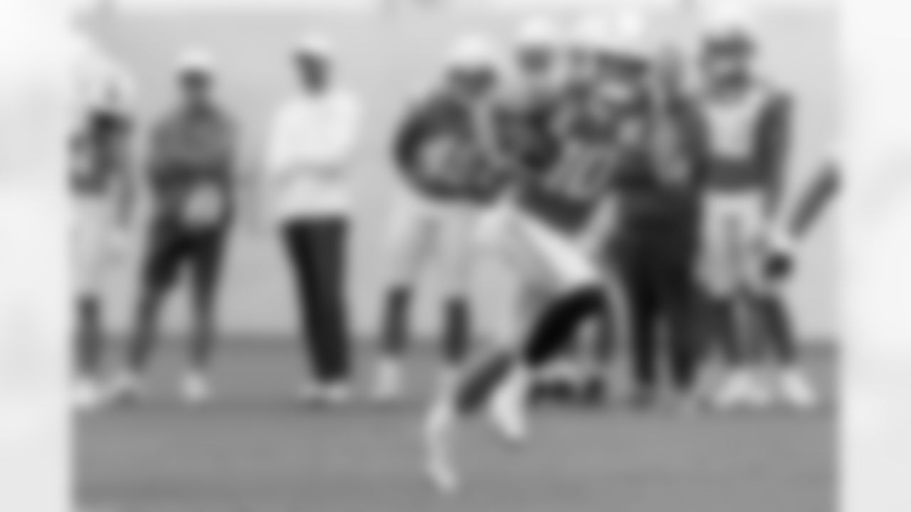 The Los Angeles Chargers practice at Training Camp on Monday, July 21, 2025 at The Bolt in El Segundo, CA.
