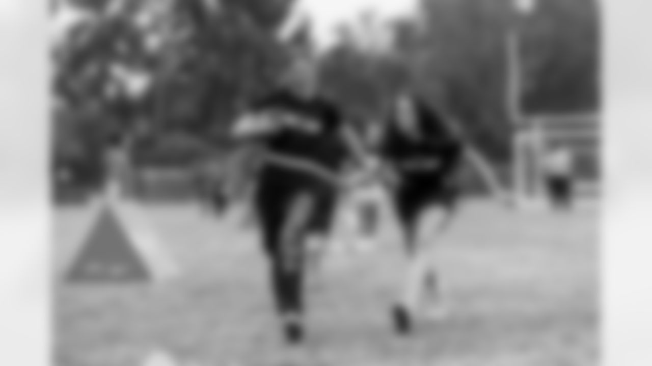 The Los Angeles Chargers host a girls flag football camp on Wednesday, March 26, 2025 at Blair High School in Pasadena, CA.