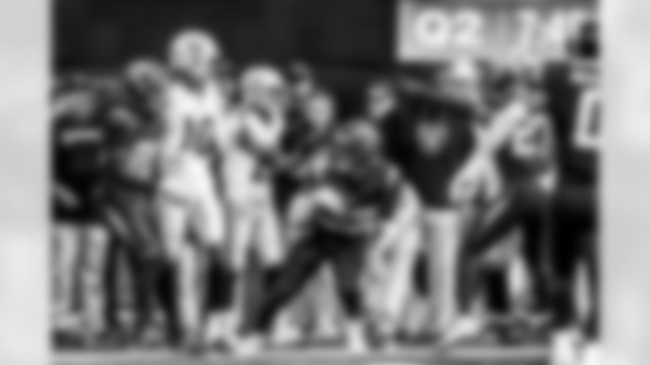 Take a look back at the Chargers Week 13 matchup with the Raiders in monochrome.