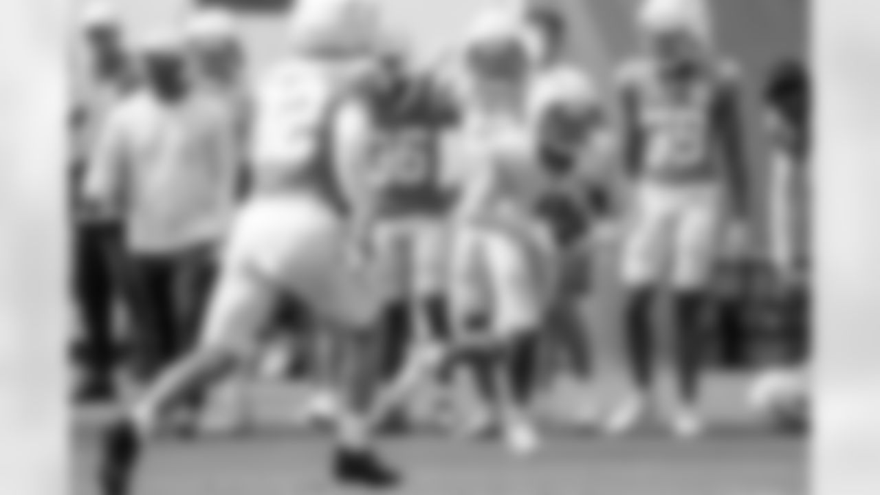 The Los Angeles Chargers practice at Training Camp on Monday, July 28, 2025 at The Bolt in El Segundo, CA.