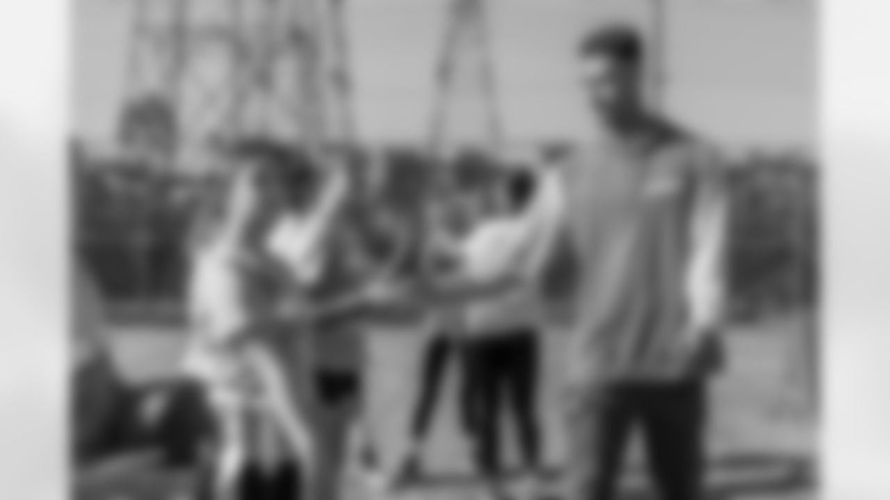 The Los Angeles Chargers host a girls flag football camp on Tuesday, December 02, 2025 at St. Joseph High School in Lakewood, CA.