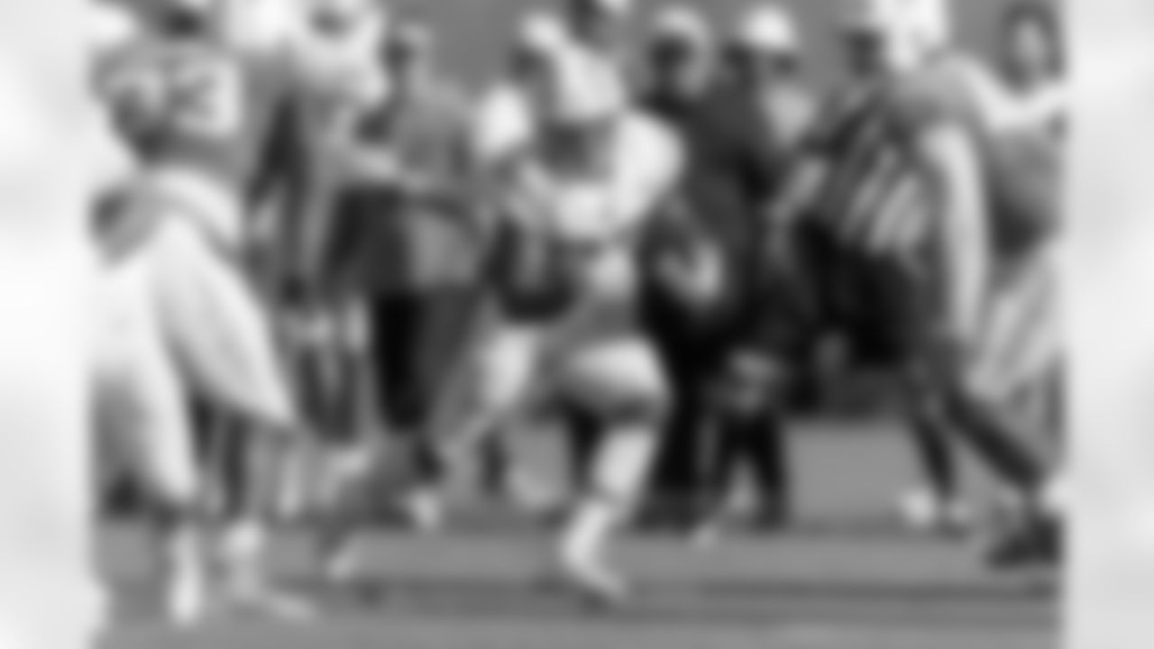 The Los Angeles Chargers practice at Training Camp on Friday, August 2, 2024 at The Bolt in El Segundo, CA.