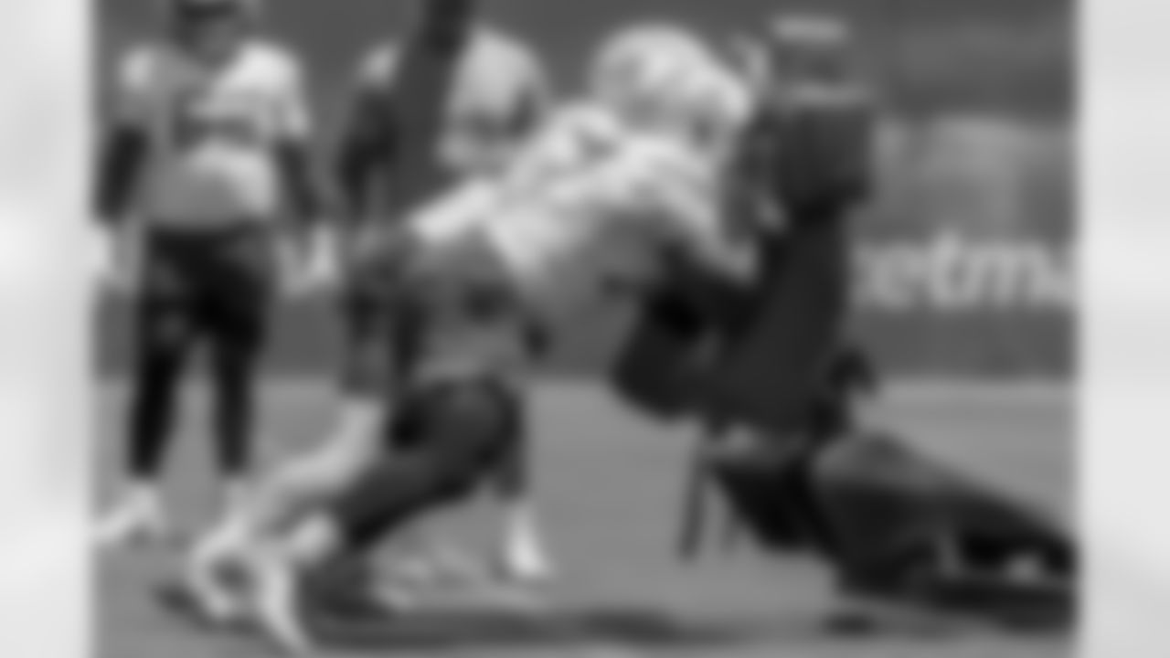 The Los Angeles Chargers practice at Training Camp on Tuesday, July 29, 2025 at The Bolt in El Segundo, CA.