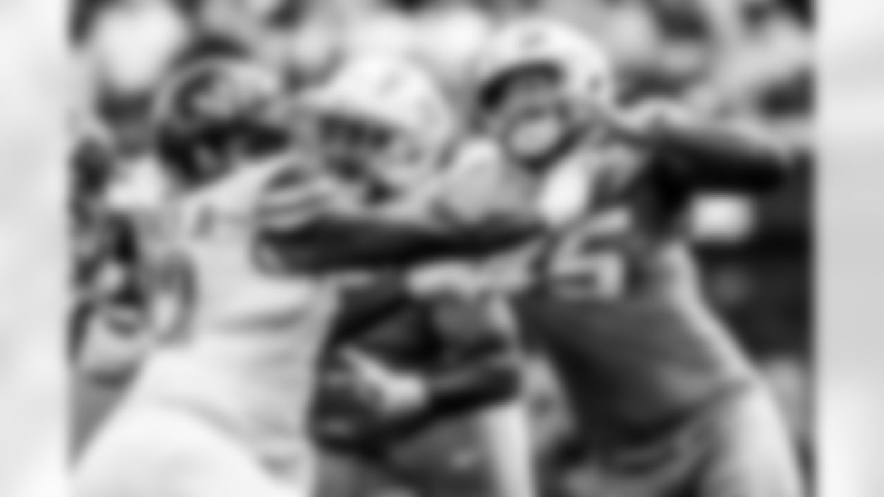 Take a look back at the Chargers Week 5 matchup with the Commanders in monochrome!