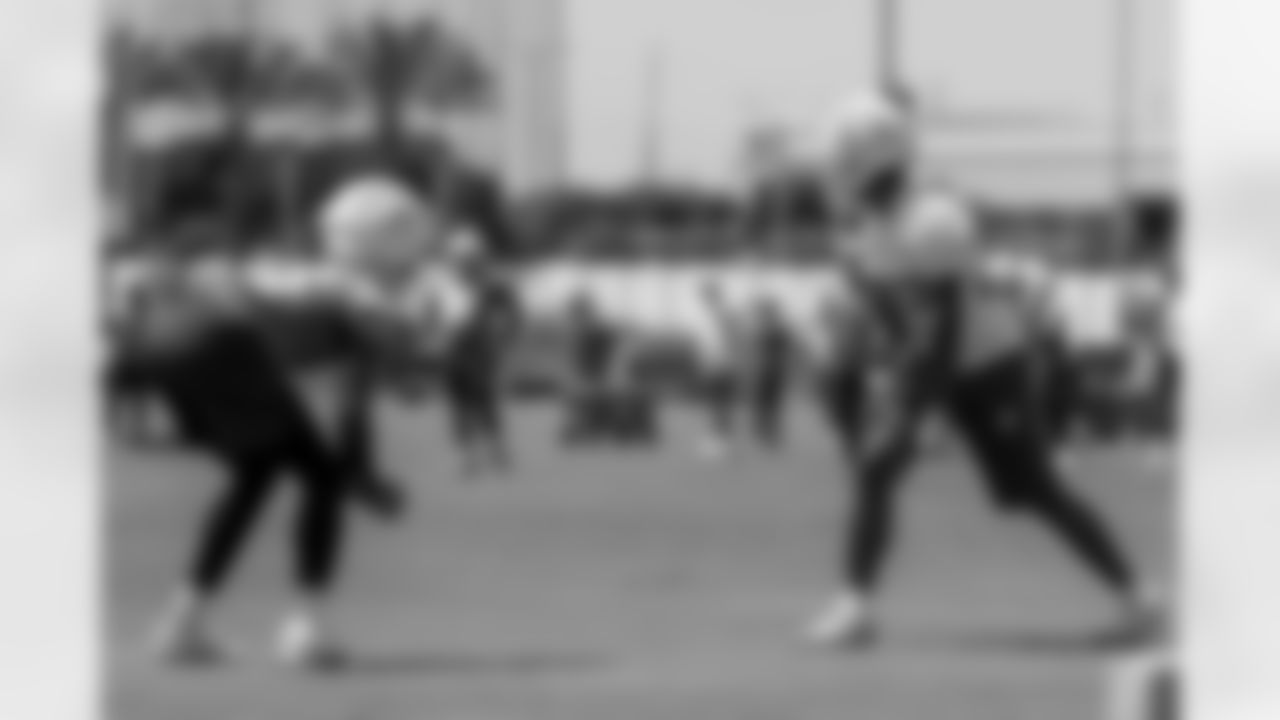 The Los Angeles Chargers practice at Training Camp on Thursday, August 21, 2025 at The Bolt in El Segundo, CA.