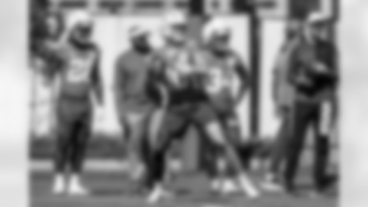 The Los Angeles Chargers practice on Thursday, October 16, 2025 at The Bolt in El Segundo, CA.
