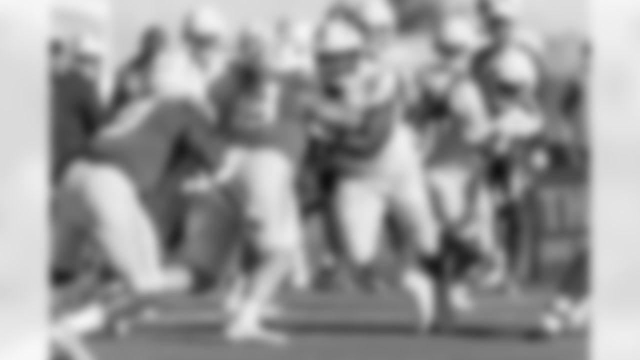 The Los Angeles Chargers practice at Training Camp on Friday, August 2, 2024 at The Bolt in El Segundo, CA.