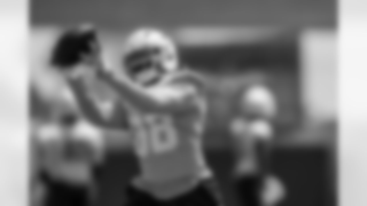 The Los Angeles Chargers practice at Training Camp on Tuesday, August 19, 2025 at The Bolt in El Segundo, CA.
