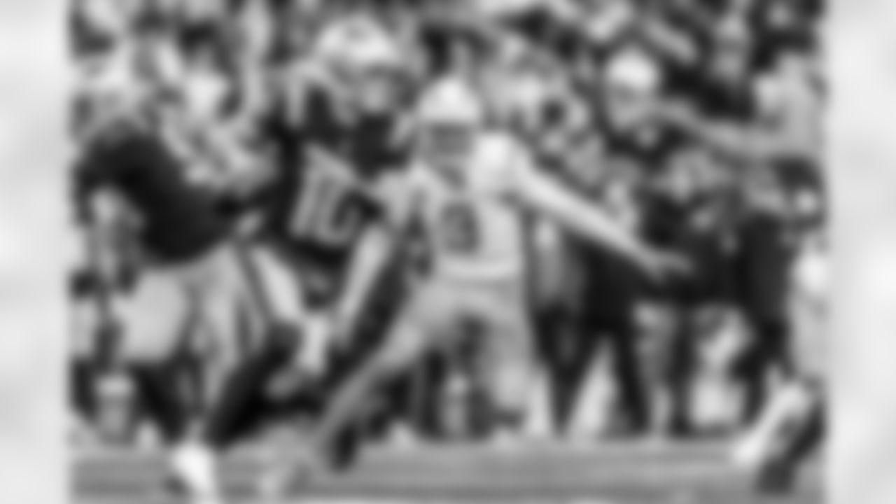 Take a look back at the Chargers Week 17 matchup with the Patriots in monochrome!