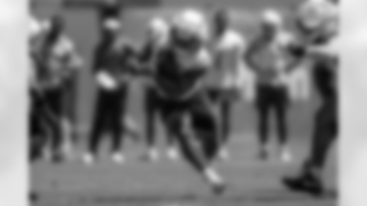 The Los Angeles Chargers practice at Training Camp on Tuesday, August 19, 2025 at The Bolt in El Segundo, CA.