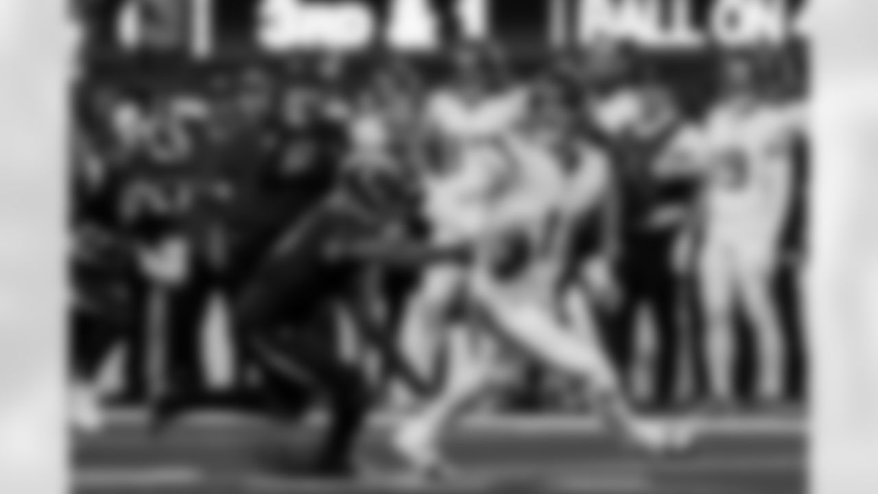 Chargers S Derwin James, Jr. (#3) in action during their Pro Bowl season.