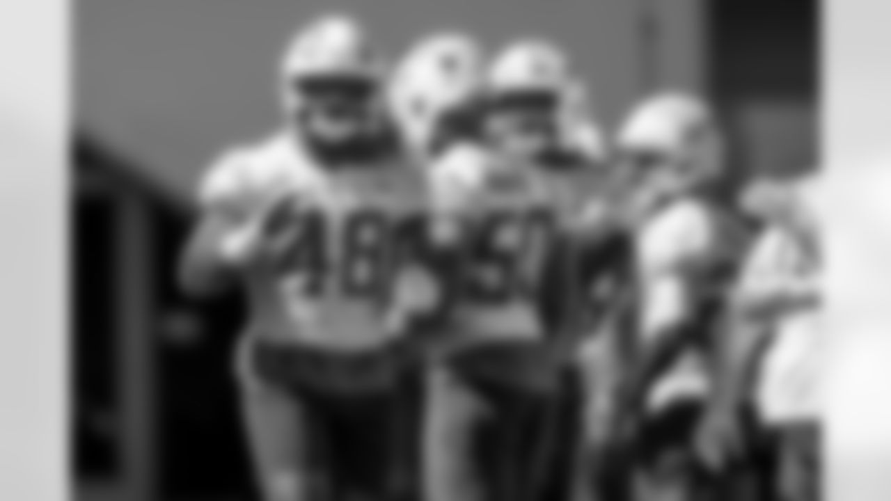 The Los Angeles Chargers practice on Friday, October 3, 2025 at The Bolt in El Segundo, CA.