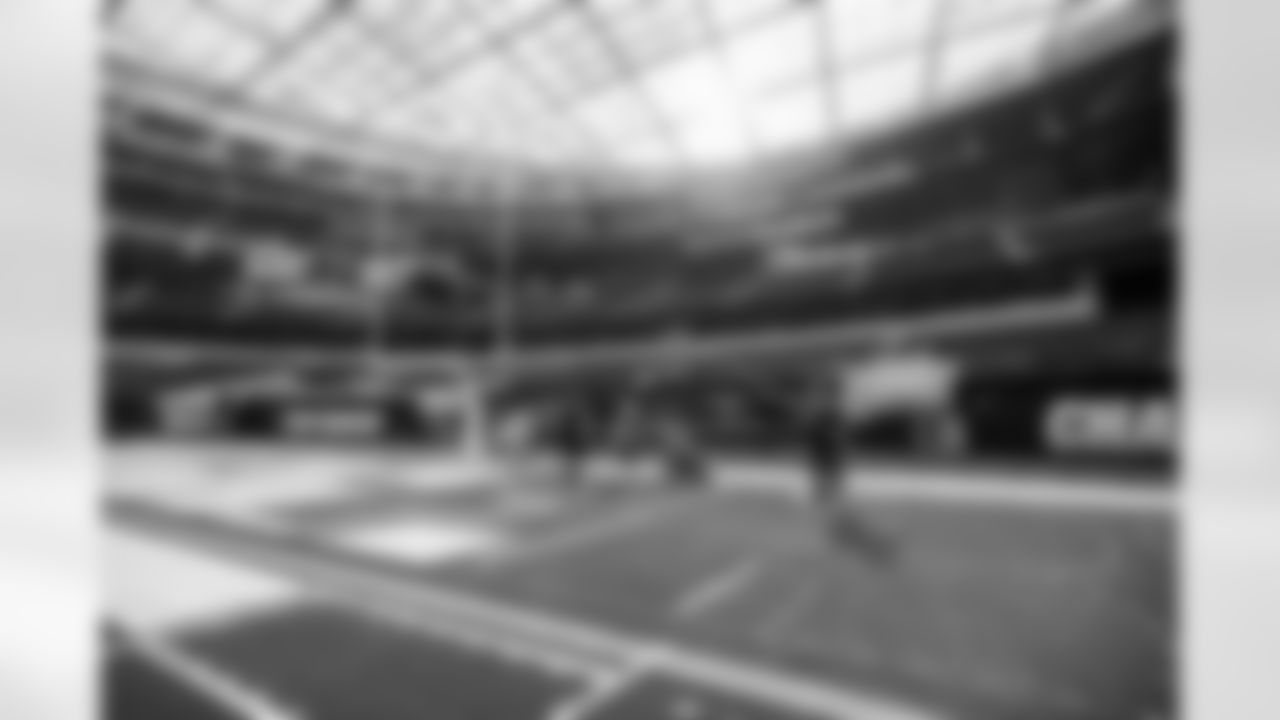SoFi Stadium is photographed as it is converted to the 2025 Super Chargers look on Tuesday, October 21, 2025 at SoFi Stadium in Inglewood, CA.