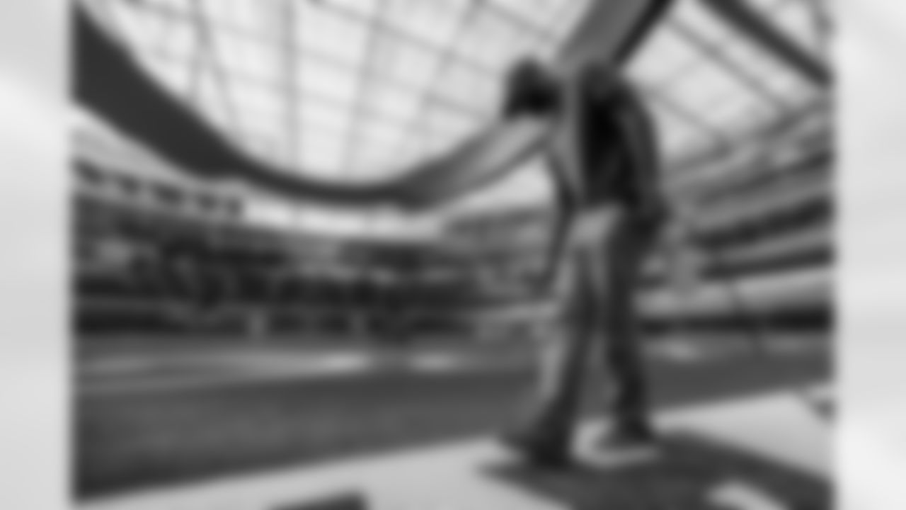 SoFi Stadium is photographed as it is converted to the 2025 Charger Power look on Friday, October 17, 2025 at SoFi Stadium in Inglewood, CA.