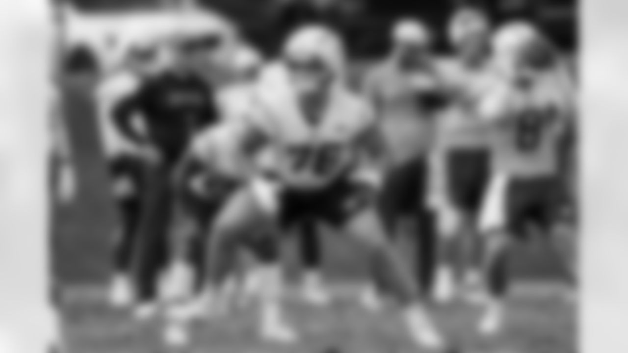 The Los Angeles Chargers practice on Friday, September 20, 2024 at UNC-Charlotte in Charlotte, NC.