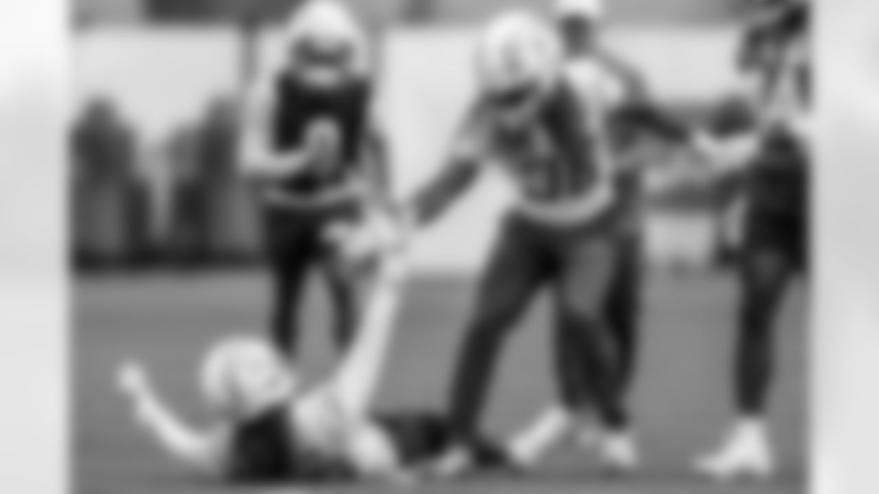 The Los Angeles Chargers practice on Thursday, September 18, 2025 at The Bolt in El Segundo, CA.